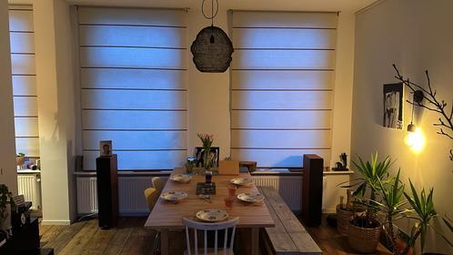 Washi rolgordijnen met houten baleinen, Huis en Inrichting, Stoffering | Gordijnen en Lamellen, Zo goed als nieuw, 200 cm of meer