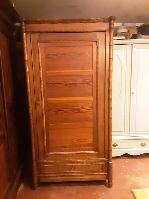 Brocante grenen kast kledingkast DEMONTABEL, Kinderen en Baby's, Kinderkamer | Commodes en Kasten, Gebruikt, 105 cm of meer, 100 cm of meer