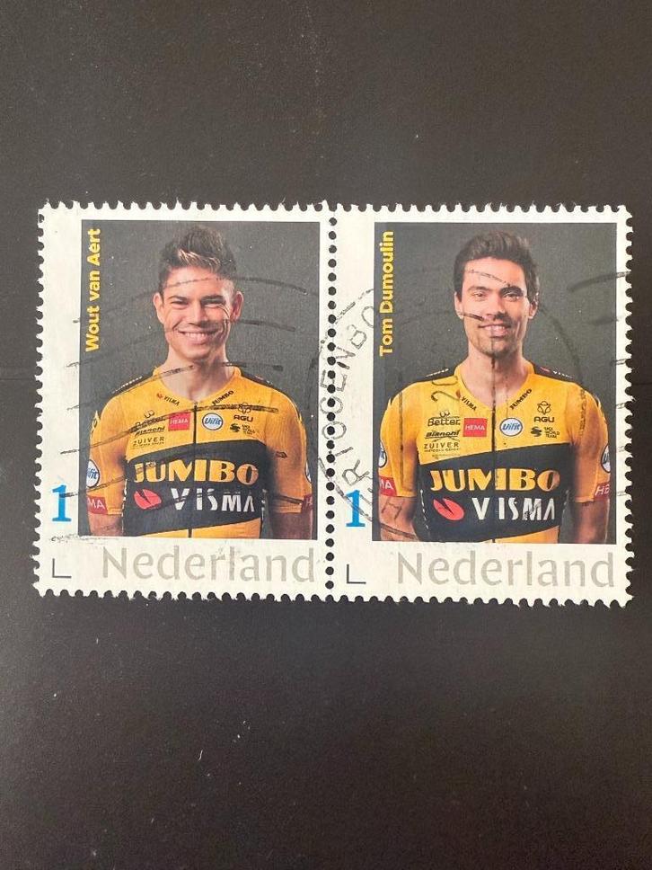 Postzegels Jumbo Visma Aart/Domoulin gestempeld, Postzegels en Munten, Postzegels | Nederland, Gestempeld, Na 1940, Ophalen of Verzenden