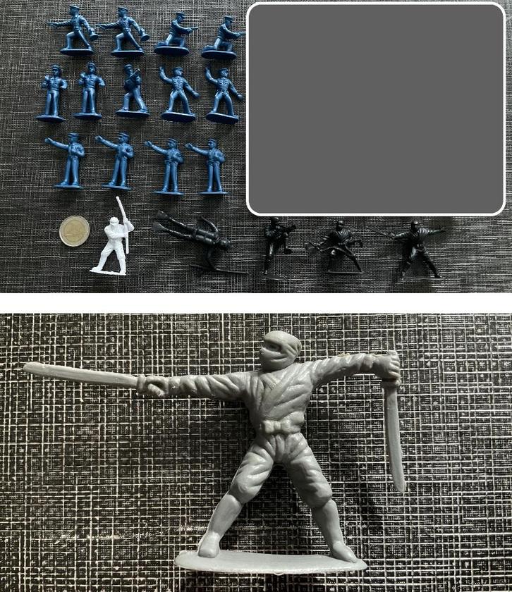 E003 Politie en Ninja Poppetjes, Verzamelen, Poppetjes en Figuurtjes, Zo goed als nieuw, Ophalen