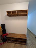 Matchende set kapstok en schoenenkast, Huis en Inrichting, Woonaccessoires | Kapstokken, Zo goed als nieuw, 150 tot 200 cm, Hout
