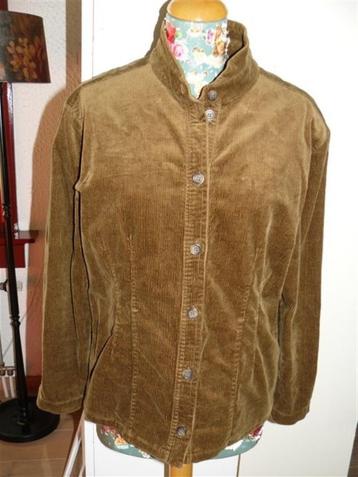 A1919 Blanche mt 40 jasje ribfluweel lichtbruin beige beschikbaar voor biedingen