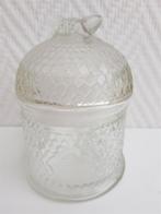D023 Honingpot, glas, netjes, Huis en Inrichting, Keuken | Servies, Overige typen, Ophalen of Verzenden, Overige stijlen, Glas