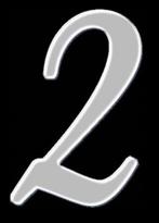 Gratis zilverkleurig (huis)nummer “2”, Huis en Inrichting, Verzenden, Nieuw