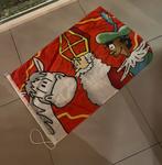 Sinterklaas vlag met sinterklaas, het paard en zwarte piet, Ophalen of Verzenden, Zo goed als nieuw