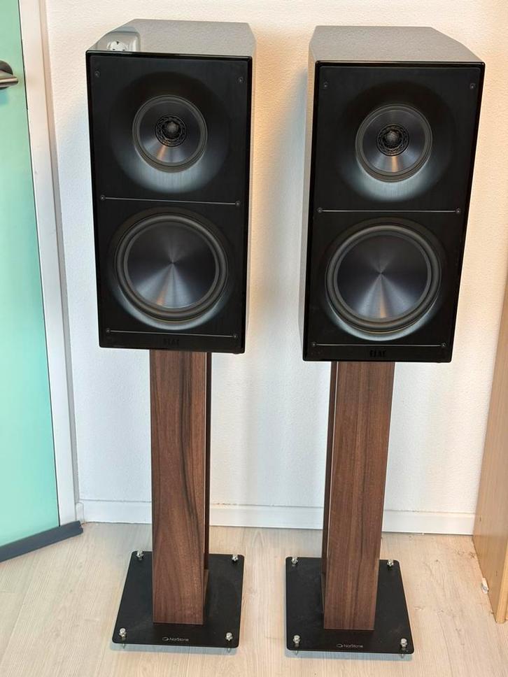 Elac Adante AS-61 speakers zwart, Audio, Tv en Foto, Luidsprekers, Zo goed als nieuw, Front, Rear of Stereo speakers, 120 watt of meer