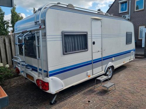 Hobby 495 Exclusive met Airco en Mover, Caravans en Kamperen, Caravans, Particulier, tot en met 4, 1000 - 1250 kg, Rondzit, Hobby