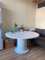 Witte ronde tafel, Ophalen, Gebruikt, Overige materialen, Rond