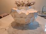Schelpenvaas wit / Bowl - 40x24 cm, Ophalen, Wit, Minder dan 50 cm