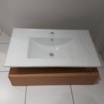 NIEUW - Porseleinen Wastafel Wit met Kraangat nog in doos, Ophalen of Verzenden, Nieuw, Steen, Wastafel