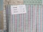 Lap (linnenachtig) gestreepte dunne stof, Hobby en Vrije tijd, Stoffen en Lappen, 120 cm of meer, Nieuw, Ophalen of Verzenden