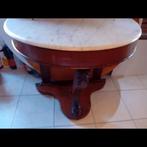 Halve maantafeltje. Marmer top., Huis en Inrichting, Ophalen, Rechthoekig, Minder dan 55 cm