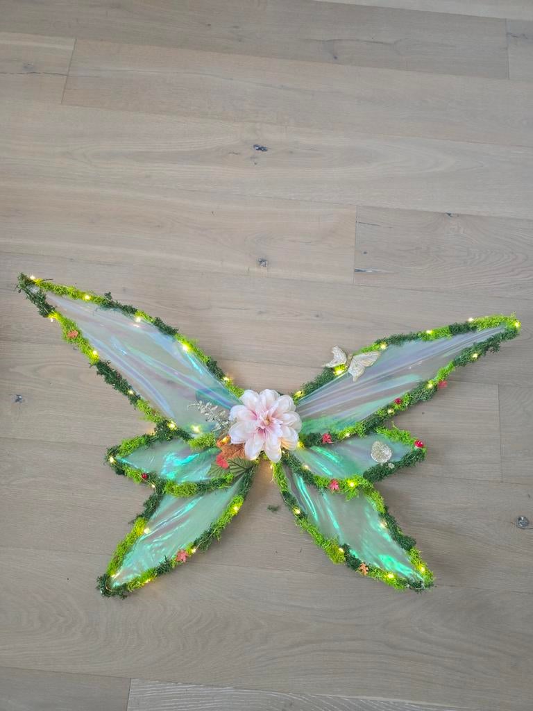 Carnaval Boselfjes Vleugels met Verlichting - Handgemaakt, Ophalen, Nieuw, Carnaval