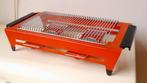 Vintage oranje metalen rechaud warmhoudplaatje, Huis en Inrichting, Ophalen of Verzenden, Gebruikt