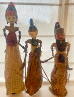 Drie Indonesische Wajangpoppen, Antiek en Kunst, Ophalen of Verzenden