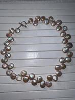 Vintage Zoetwaterparel Set Vietnam '90-'00, Sieraden, Tassen en Uiterlijk, Kettingen, Gebruikt, Ophalen of Verzenden, Roze, Met edelsteen