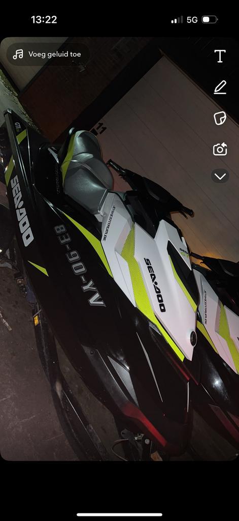 2x SeaDoo GTI 130 2017 + Trailer, Watersport en Boten, Jetski's en Waterscooters, Gebruikt, 70 tot 120 pk, Benzine, Ophalen