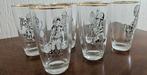 Set van 6 vintage glazen Defensie, Verzamelen, Ophalen of Verzenden, Gebruikt, Overige typen