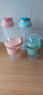 2 x shake beker en 2 x yoghurt beker, Ophalen of Verzenden, Beker of Kan