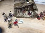 Handgemaakte kerststal en kerstgroep, Ophalen of Verzenden, Zo goed als nieuw
