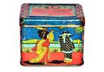 Belgisch blik stroop Japan art deco perenstroop appelstroop, Verzamelen, Blikken, Verzenden, Gebruikt, Overige, Overige merken