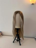 Long Blonde Human Hair Wig - New, Never Worn, Ophalen of Verzenden, Nieuw, Pruik of Haarverlenging