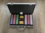pokerfiches in aluminium koffer, Ophalen of Verzenden, Zo goed als nieuw