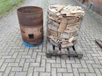 Oudejaarsavond brandton vuurkorf stookton met brandhout, Tuin en Terras, Vuurkorven, Ophalen