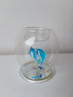 Glazen bol met dolfijnen, Antiek en Kunst, Ophalen of Verzenden