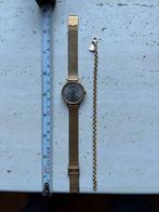 Goudkleurig dames horloge + verguld armbandje, Sieraden, Tassen en Uiterlijk, Horloges | Dames, Ophalen of Verzenden, Zo goed als nieuw