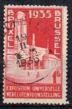 Belgie 1935 Wereldtentoonstelling EXPO Brussel, Verzenden, Gestempeld, Plaats of Gebouw