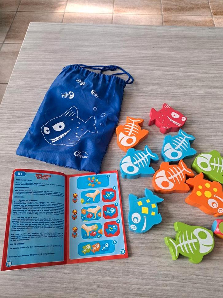 Gigamic Splash Attack Kinderspel, Hobby en Vrije tijd, Gezelschapsspellen | Bordspellen, Zo goed als nieuw, Een of twee spelers