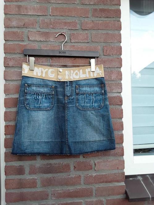 Stoere design jeans rokje van NOLITA,nl 40 made in Italy, Kleding | Dames, Rokken, Zo goed als nieuw, Maat 38/40 (M), Blauw, Boven de knie