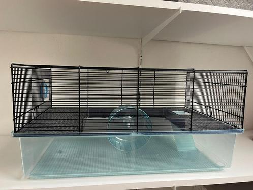 Ferplast Hamster kooi Favola - Zwart - 60 x 36,5 x 30 cm, Dieren en Toebehoren, Knaagdieren en Konijnen | Hokken en Kooien, Zo goed als nieuw