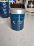 Emaille Suikerbus Petrol / Blauw - Nette Conditie, Ophalen of Verzenden