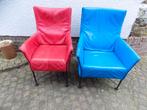 design Montis Charly blauw Fauteuil stoel Gerard v.d. Berg, Huis en Inrichting, Ophalen, Gebruikt