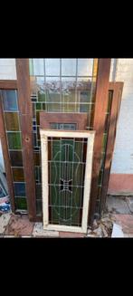 Orgineel Glas in Lood ruim 100 jr oud, Doe-het-zelf en Verbouw, Glas en Ramen, Ophalen, Zo goed als nieuw, Glas in lood