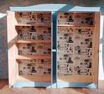 Kledingkast linnenkast vintage retro brocante 4deurs kast, Huis en Inrichting, Kasten | Kledingkasten, Ophalen, 150 tot 200 cm
