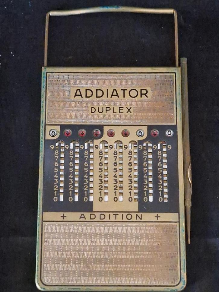 Addiator Duplex rekenmachine, Computers en Software, Vintage Computers, Ophalen of Verzenden