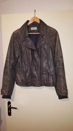 Esprit Leren Jas Dames, Maat 38/40 (M), Bruin, Ophalen of Verzenden, Gedragen