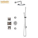 Hotbath Buddy IBS1CR57 Get Together inbouw doucheset 30cm, Ophalen of Verzenden, Nieuw, Chroom, Douche