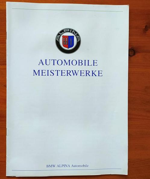 Alpina Automobile Meisterwerke 1996 Brochure Folder zeldzaam, Boeken, Auto's | Folders en Tijdschriften, Zo goed als nieuw, Overige merken