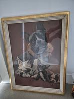 Arthur Heyer Schilderij met Honden, Antiek en Kunst, Kunst | Schilderijen | Klassiek, Ophalen