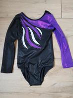 Turnpak paars en zwart, Kindermaat 122 t/m 140, Ophalen of Verzenden, Zo goed als nieuw, Turnpak(je)