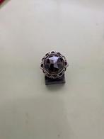 Zilveren granaat ring ., Overige merken, Ophalen of Verzenden, Zo goed als nieuw, 1 bedel