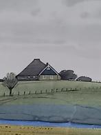 Aquarel-prent SCHAGEN (Terp Avendorp) door Gerrit Neven, Ophalen