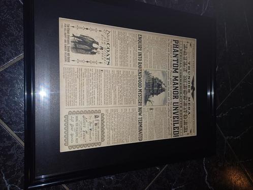 phantom manor thunder mesa krant krantenprint disneyland, Verzamelen, Disney, Ophalen of Verzenden