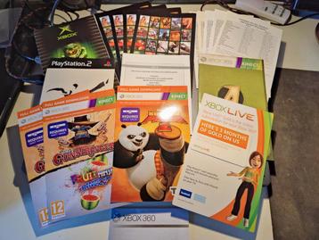 Veel XBOX & PlayStation boekjes en gratis games beschikbaar voor biedingen