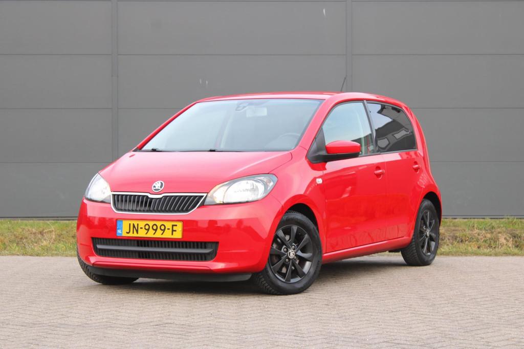 Skoda Citigo 1.0 Greentech Fresh Airco CruiseControl AllSeas, Voorwielaandrijving, Stof, Gebruikt, Start-stop-systeem