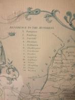 OUDE ENGELSE PRENT OXFORDSHIRE IN LIJST 54X44 CM MOOIE STAAT, Antiek en Kunst, Kunst | Etsen en Gravures, Ophalen of Verzenden